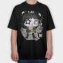Rockstar Guitar Chibi, Tricou Oversize Barbati (Unisex)