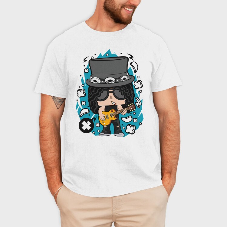 Rockstar Guitar Hero 1, Tricou Barbati (Unisex)