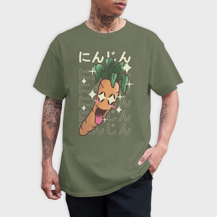 carrot crazy kawaii, Tricou Barbati (Unisex)