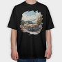 Winter Suv Car, Tricou Oversize Barbati (Unisex)