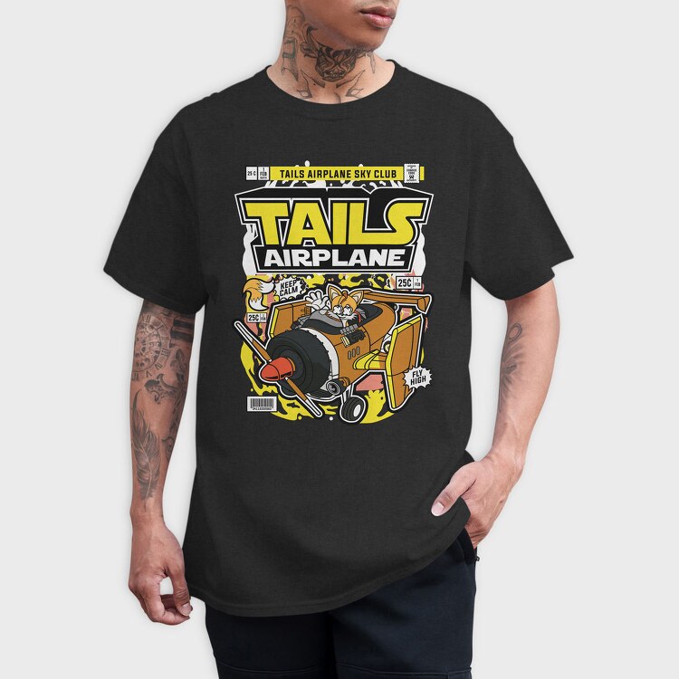 Tails Airplane Club, Tricou Barbati (Unisex)