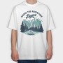 Where the Aventure Begins, Tricou Oversize Barbati (Unisex)
