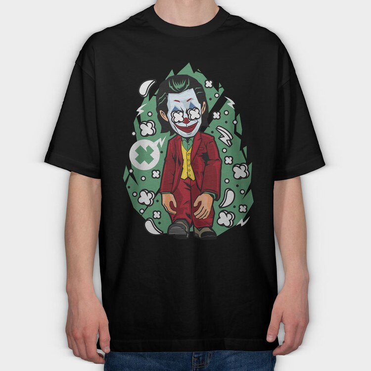 Jokers Wild Smile, Tricou Oversize Barbati (Unisex)