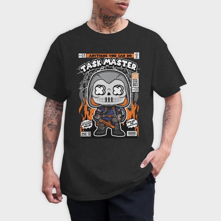 Taskmaster Skull Fire, Tricou Barbati (Unisex)