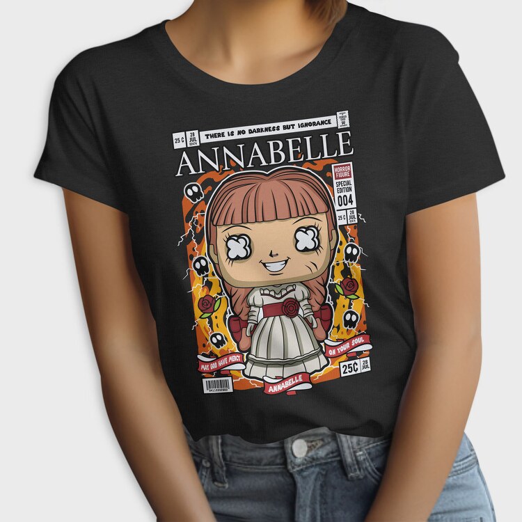 Annabelle Horror Pop Art, Tricou Femei