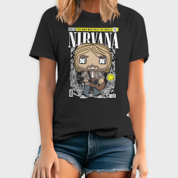 Nirvana Pop Icon, Tricou Barbati (Unisex)