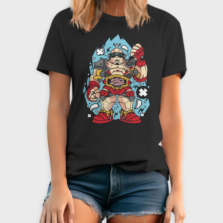 Cyberpunk Warrior 2, Tricou Barbati (Unisex)