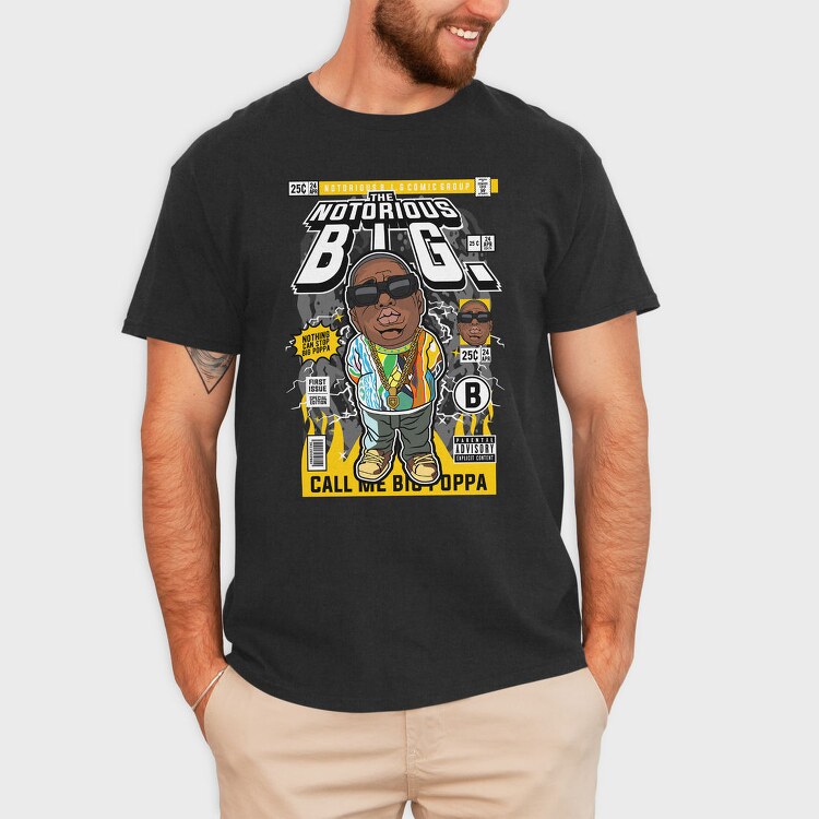 Notorious Big Poppa, Tricou Barbati (Unisex)