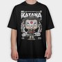 Katana Samurai Pop Art, Tricou Oversize Barbati (Unisex)