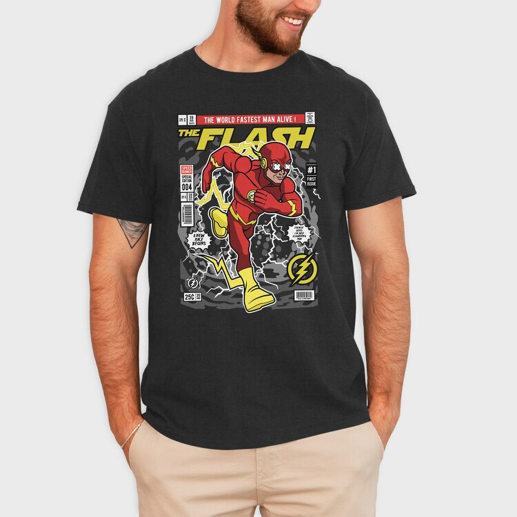 The Flash Lightning Bolt, Tricou Barbati (Unisex)