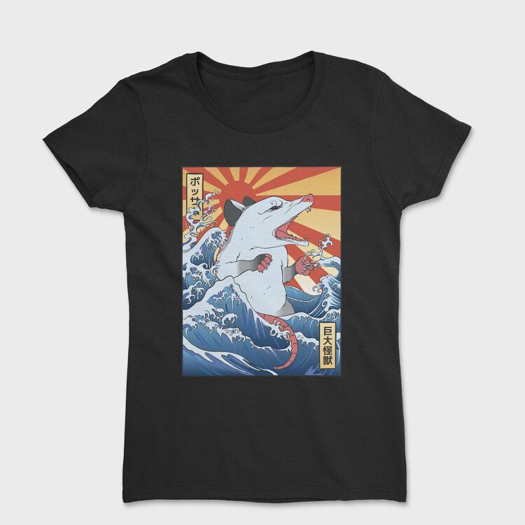 Wave Possum Japanese, Tricou Femei