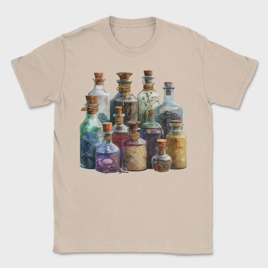 Bottles With Cork Seals, Tricou Barbati (Unisex)