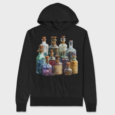 Bottles With Cork Seals, Hanorac Oversize Barbati (Unisex)