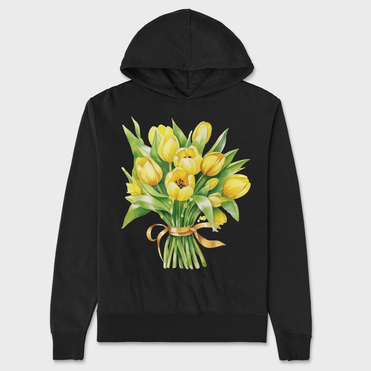 Bouquet Of Spring, Hanorac Oversize Barbati (Unisex)