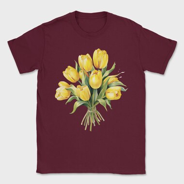 Bouquet Tulips Bright, Tricou Barbati (Unisex)