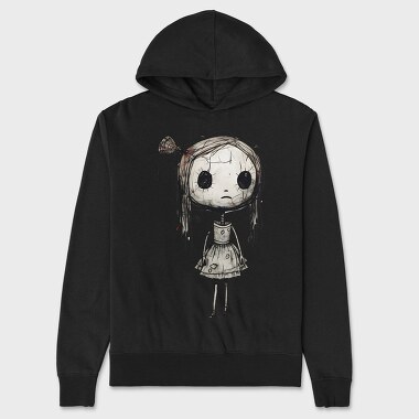 Broken Doll Halloween, Hanorac Oversize Barbati (Unisex)