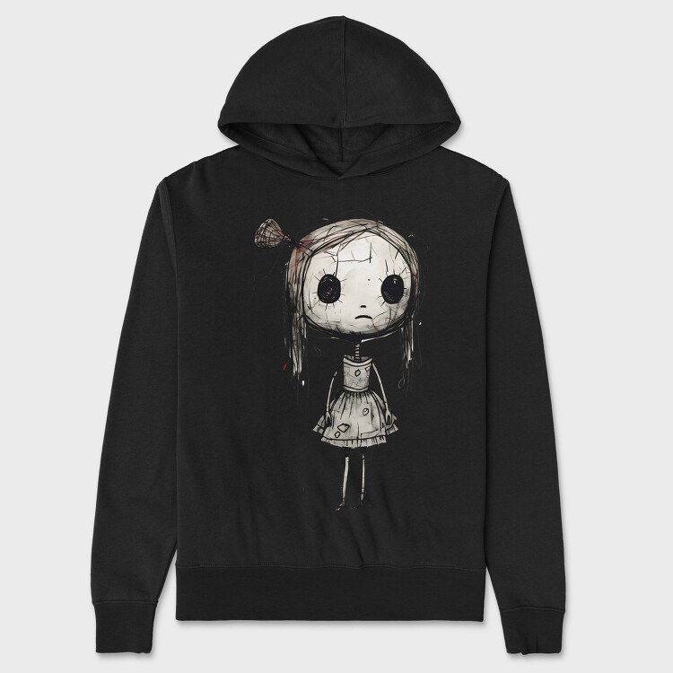 Broken Doll Halloween, Hanorac Oversize Barbati (Unisex)