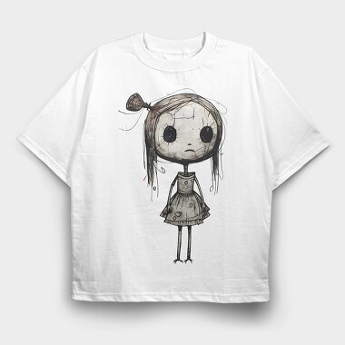 Broken Doll Halloween, Tricou Oversize Barbati (Unisex)
