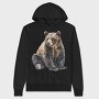 Brown Bear Spirit, Hanorac Oversize Barbati (Unisex)