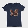 Brown Butterfly Floral, Tricou Femei