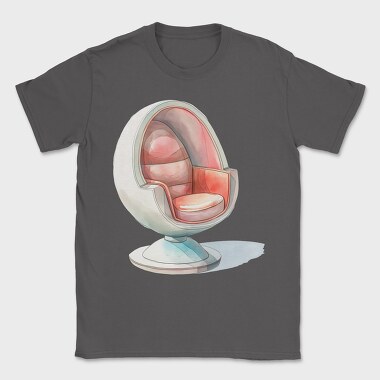 Bubble Chair Art, Tricou Barbati (Unisex)