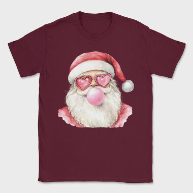 Bubblegum Santa Heart Glasses, Tricou Barbati (Unisex)