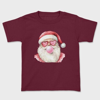 Bubblegum Santa Heart Glasses, Tricou Copii
