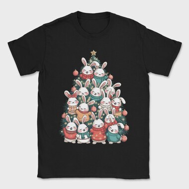 Bunny Christmas Tree, Tricou Barbati (Unisex)