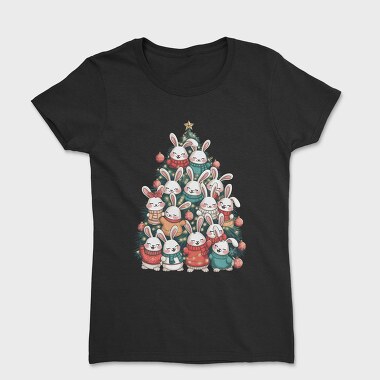 Bunny Christmas Tree, Tricou Femei