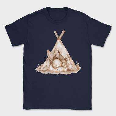 Bunny Sleep Tent, Tricou Barbati (Unisex)