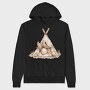 Bunny Sleep Tent, Hanorac Oversize Barbati (Unisex)
