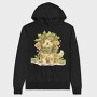 Bunny With Holly Garland, Hanorac Oversize Barbati (Unisex)