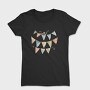 Bunting Flags Floral, Tricou Femei