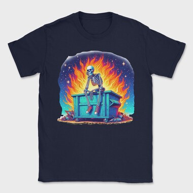 Burning Skeleton Sneakers, Tricou Barbati (Unisex)