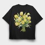 Butter Yellow Tulip17, Tricou Oversize Barbati (Unisex)