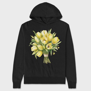 Butter Yellow Tulip3, Hanorac Oversize Barbati (Unisex)