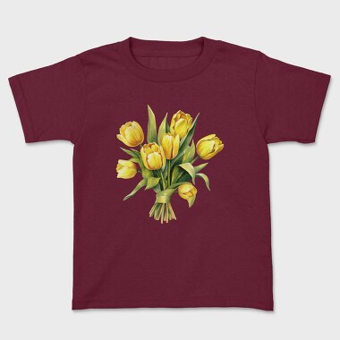 Butter Yellow Tulips Bouquet, Tricou Copii