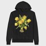 Butter Yellow Tulips Bouquet, Hanorac Oversize Barbati (Unisex)