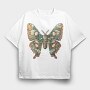 Butterfly Feathers, Tricou Oversize Barbati (Unisex)