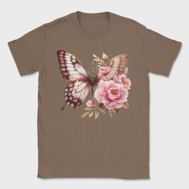 Butterfly Floral Sublimation, Tricou Barbati (Unisex)
