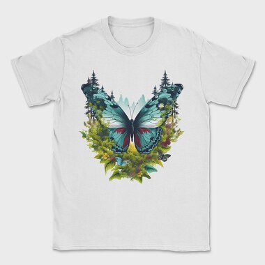 Butterfly Flower Forest, Tricou Barbati (Unisex)