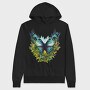 Butterfly Flower Forest, Hanorac Oversize Barbati (Unisex)