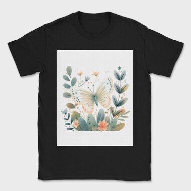Butterfly Flowers Blossoms, Tricou Barbati (Unisex)