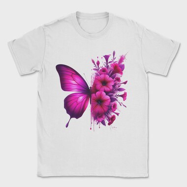 Butterfly Flowers Sublimation, Tricou Barbati (Unisex)