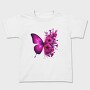Butterfly Flowers Sublimation, Tricou Copii