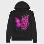 Butterfly Flowers Sublimation, Hanorac Oversize Barbati (Unisex)