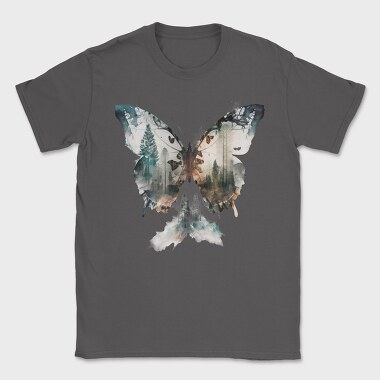 Butterfly Forest Silhouette, Tricou Barbati (Unisex)