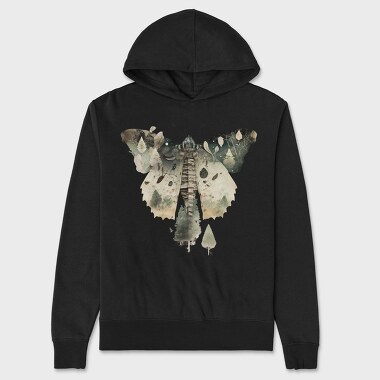 Butterfly Forest Symphony, Hanorac Oversize Barbati (Unisex)