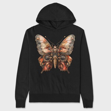 Butterfly Mechanica Gears, Hanorac Oversize Barbati (Unisex)