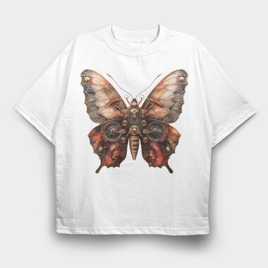 Butterfly Mechanica Gears, Tricou Oversize Barbati (Unisex)
